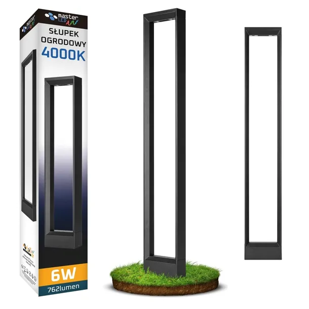 Lampa Ogrodowa stojąca słupek 80cm zewnętrzna 4000K LED