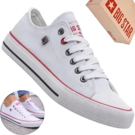 big-star-t274022-trampki-damskie-biale-tenisowki-tekstylne-niskie-sznurowane-rozmiar-36-platforma-2-cm
