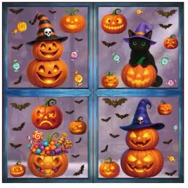 naklejki-na-okno-szybe-halloween-dynia-kot-mix-wzorow-4-arkusze-h28