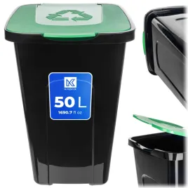 kosz-na-smieci-pojemnik-do-segregacji-odpadow-odpady-50l-zielony-szklo-recykling-tworzywo-sztuczne-jednokomorowy