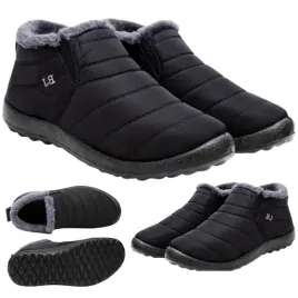 buty-ocieplane-z-futerkiem-zimowe-na-snieg-botki-unisex-sniegowce-wsuwane-czarne-z-materialu-syntetycznego-wkladka-248-cm