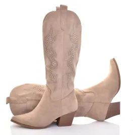 kozaki-damskie-kowbojki-zamszowe-na-obcasie-na-zamek-eleganckie-brazowe-buty-z-wysoka-cholewka-34-cm-obcas-klocek-65-cm-rozmiar-38
