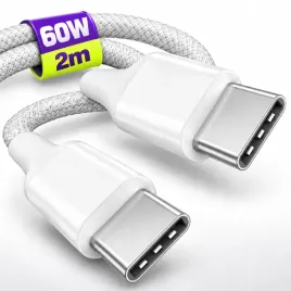 kabel-usb-c-szybkie-ladowanie-60w-transmisja-danych-oplot-bialy-2m-przewod-usb-typu-c-do-usb-c-ladowarka-do-smartfona-i-tabletu-odporny-oplot