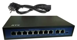switch-rtx-8-portow-poe-do-250m-2porty-uplink