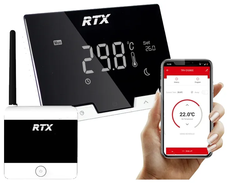 Termostat RTX do Kotła Pieca Ogrzewania Regulator Temperatury WiFi TUYA