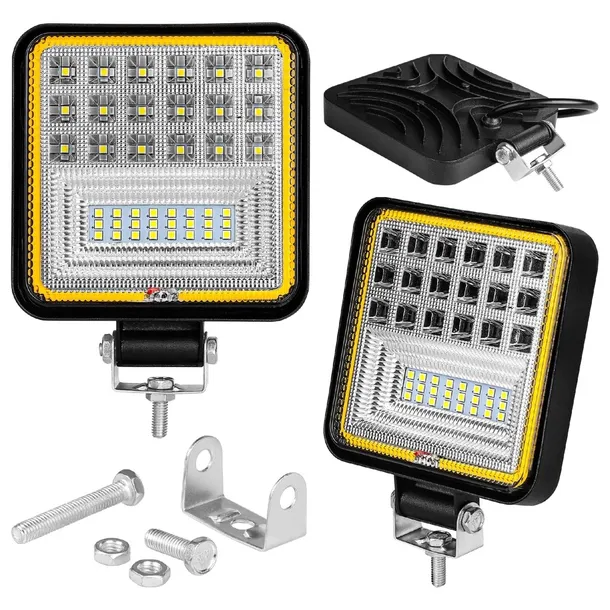 Lampa robocza 126W LED HALOGEN SZPERACZ ŚWIATŁO OSTRZEGAWCZE