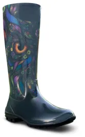kalosze-damskie-deszczowe-buty-modne-gumowce-wzor-wodoodporne-miejskie-39-obuwie-na-kaluze-cholewka-36-cm-motyw-zwierzecy