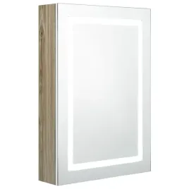 szafka-lazienkowa-z-lustrem-i-led-biel-i-dab-50x13x70-cm