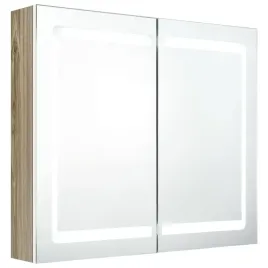 szafka-lazienkowa-z-lustrem-i-led-biel-i-dab-80x12x68-cm