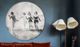 okragly-obraz-na-plotnie-80cm-kobiety-retro