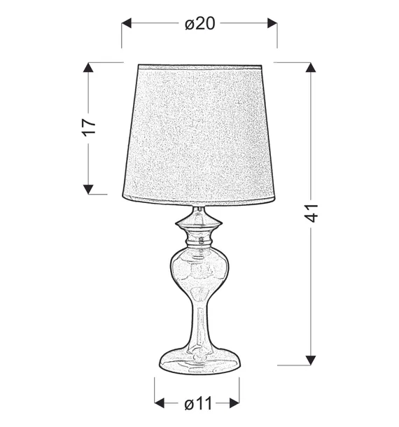 berkane-lampka-1x40w-e14-blekitna-stan-nowy