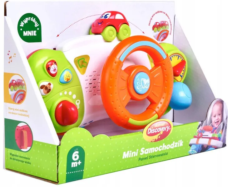 dumel-discovery-mini-samochodzik-panel-sterowania-45287-marka-inna-waga-z-opakowaniem-0-5-kg
