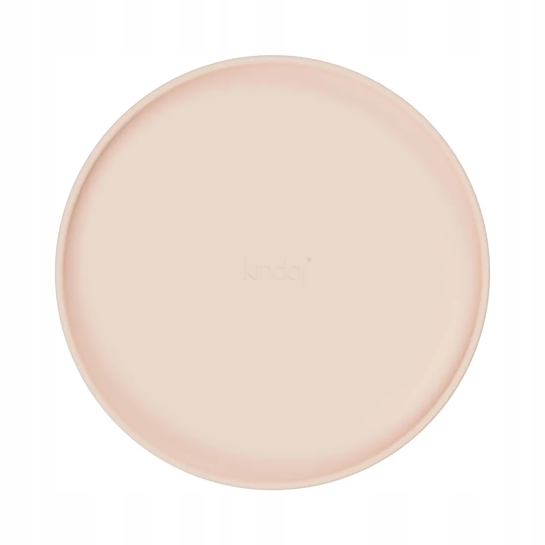 talerz-silikonowy-kindaj-basic-cream-pink-stan-nowy