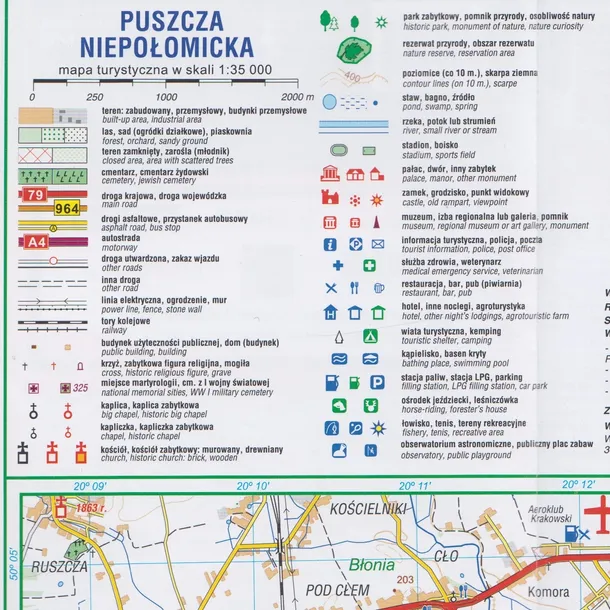 puszcza-niepolomicka-mapa-compass-2021-region-polska