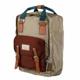 plecak-codzienny-doughnut-macaroon-glossy-blocking-series-beige-maroon