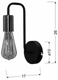 herpe-kinkiet-1x60w-e27-czarny-stan-nowy