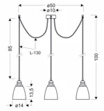 voice-zwis-4x40w-e27-chromowy-stan-nowy