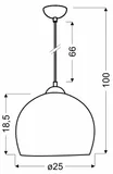 student-zwis-1x60w-e27-czerwony-stan-nowy