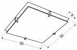 fikus-plafon-30x30-1x60w-e27-chrom-stan-nowy