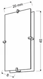 fikus-plafon-40x20-2x60w-e27-chrom-stan-nowy