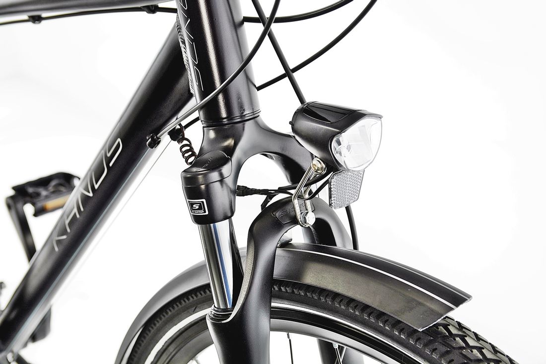 Rower trekkingowy męski 28' Kands ELITE PRO Alivio 21 czarno szary