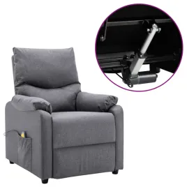 elektryczny-fotel-masujacy-jasnoszary-tkanina