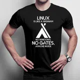 linux-is-like-a-wigwam-koszulka-dla-komputerowca-stan-nowy