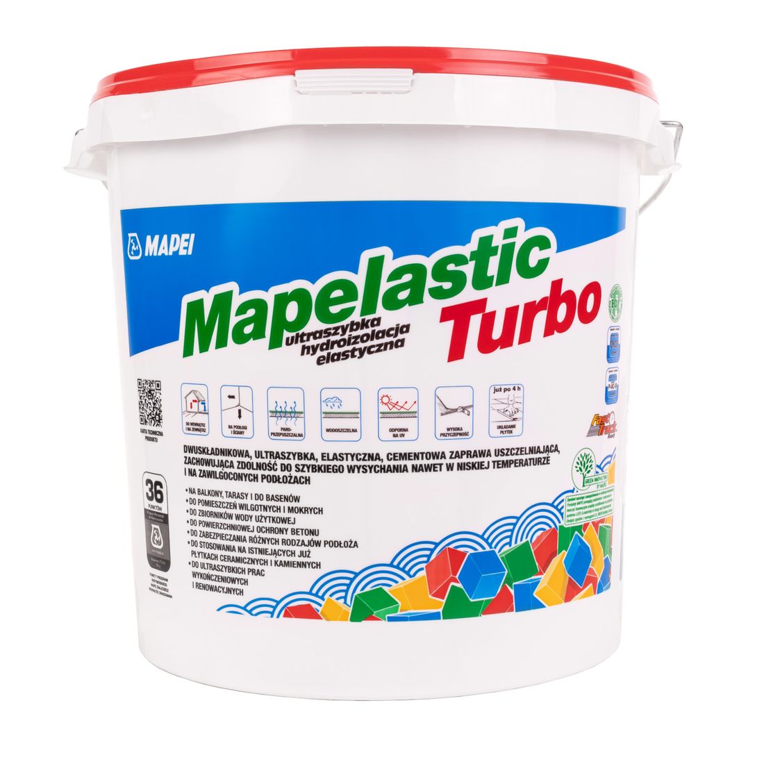 Hydroizolacja MAPEI MAPELASTIC TURBO (A+B) 18kg - ERLI.pl