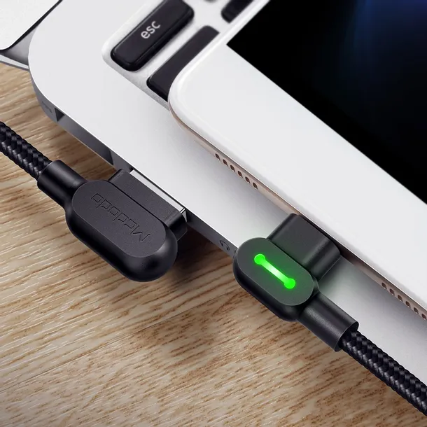mcdodo-button-szybki-kabel-katowy-90-led-micro-usb-3m-czarny-stan-nowy-zlacza-usb-microusb-typ-b