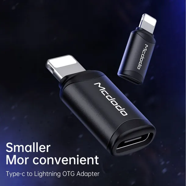 mcdodo-adapter-typ-c-do-8-pin-czarny-ot-7680-stan-nowy