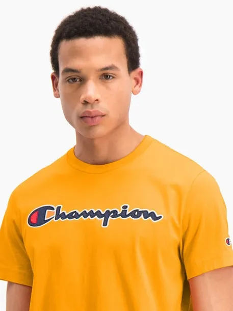 t-shirt-satin-logo-script-yellow-rozmiar-l