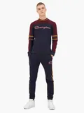 bluza-colorblock-burgundy-navy-rozmiar-xl
