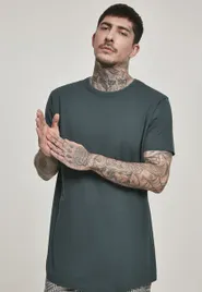 shaped-long-tee-bottlegreen