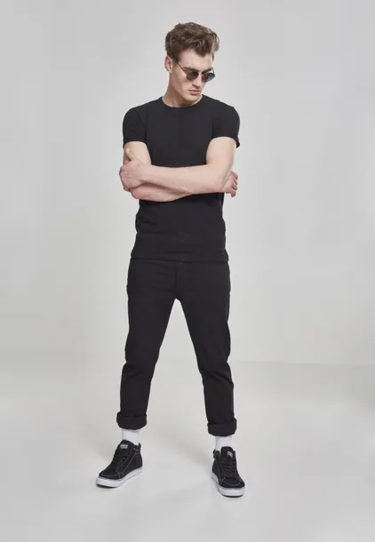 t-shirt-fitted-stretch-black-kolor-inny-kolor