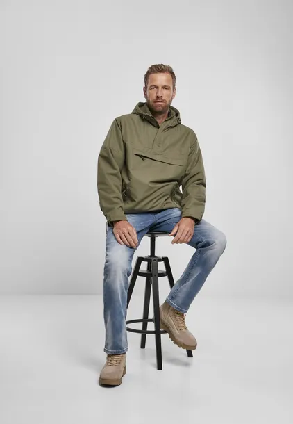 fleece-pull-over-windbreaker-olive-kolor-inny-kolor