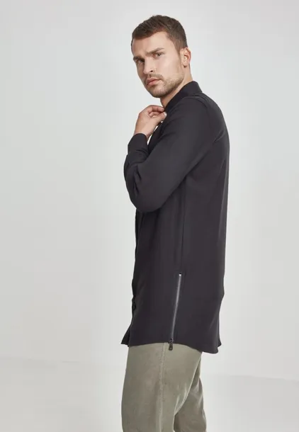 side-zip-long-checked-flanell-black-marka-inna
