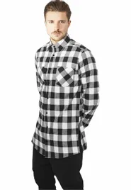 side-zip-long-checked-flanell-black-white