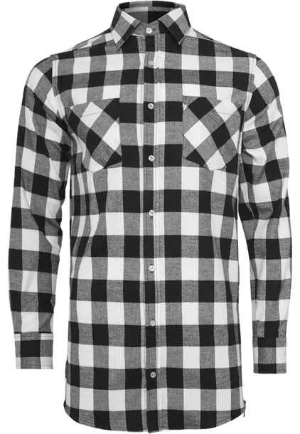 side-zip-long-checked-flanell-black-white-rozmiar-s