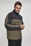 2-tone-padded-pull-over-darkolive-black