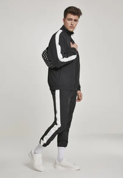 striped-sleeve-crinkle-black-white-material-dominujacy-poliester