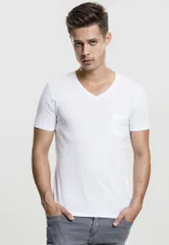 v-neck-pocket-white