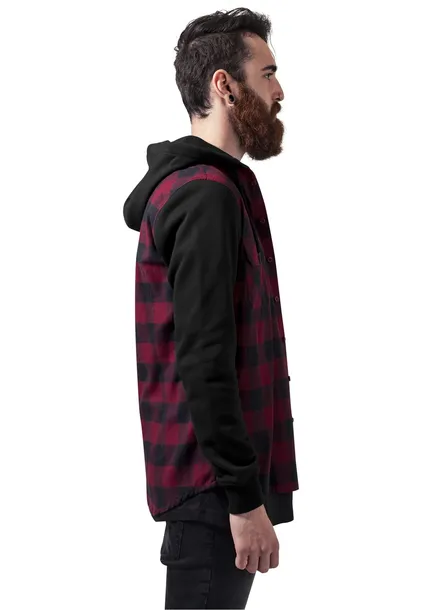 hooded-checked-flanell-burgundy-kolor-inny-kolor