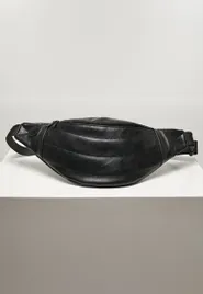 puffer-imitation-leather-shoulder-bag-black