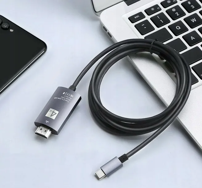 kabel-adapter-przejsciowka-usb-c-hdmi-4k-2-metry-waga-z-opakowaniem-0-055-kg