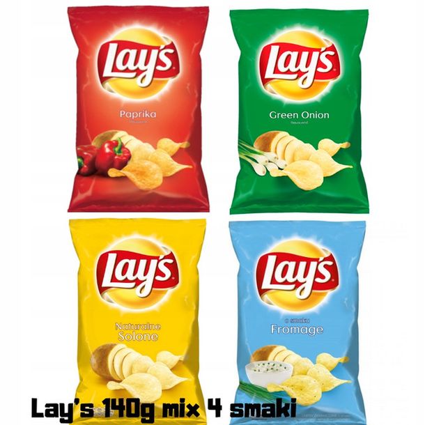 Chipsy Lays mix 4 smaki 140g Lay's ERLI.pl