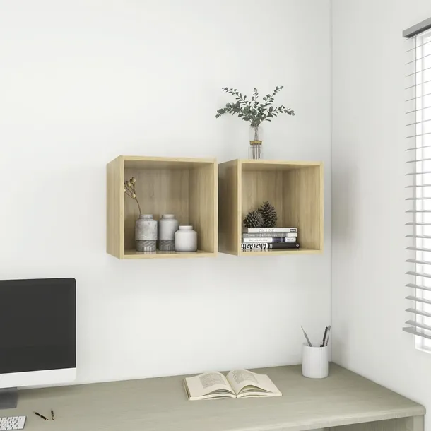 polki-scienne-2-szt-dab-sonoma-37x37x37-cm-stan-nowy