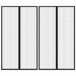 moskitiera-na-drzwi-2-szt-z-magnesami-czarna-200x80-cm
