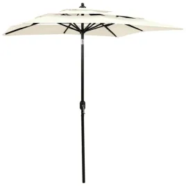 3-poziomowy-parasol-na-aluminiowym-slupku-piaskowy-2x2-m