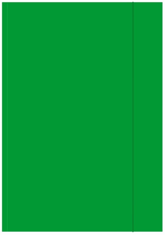 Teczka z gumką A4 dokumenty aktówka x10 zielona