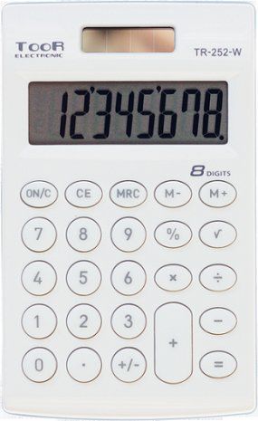 Kalkulator Kalkulatory TOOR TR-252 BIAŁY